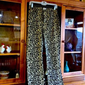 J crews NEW Animo print Pant.